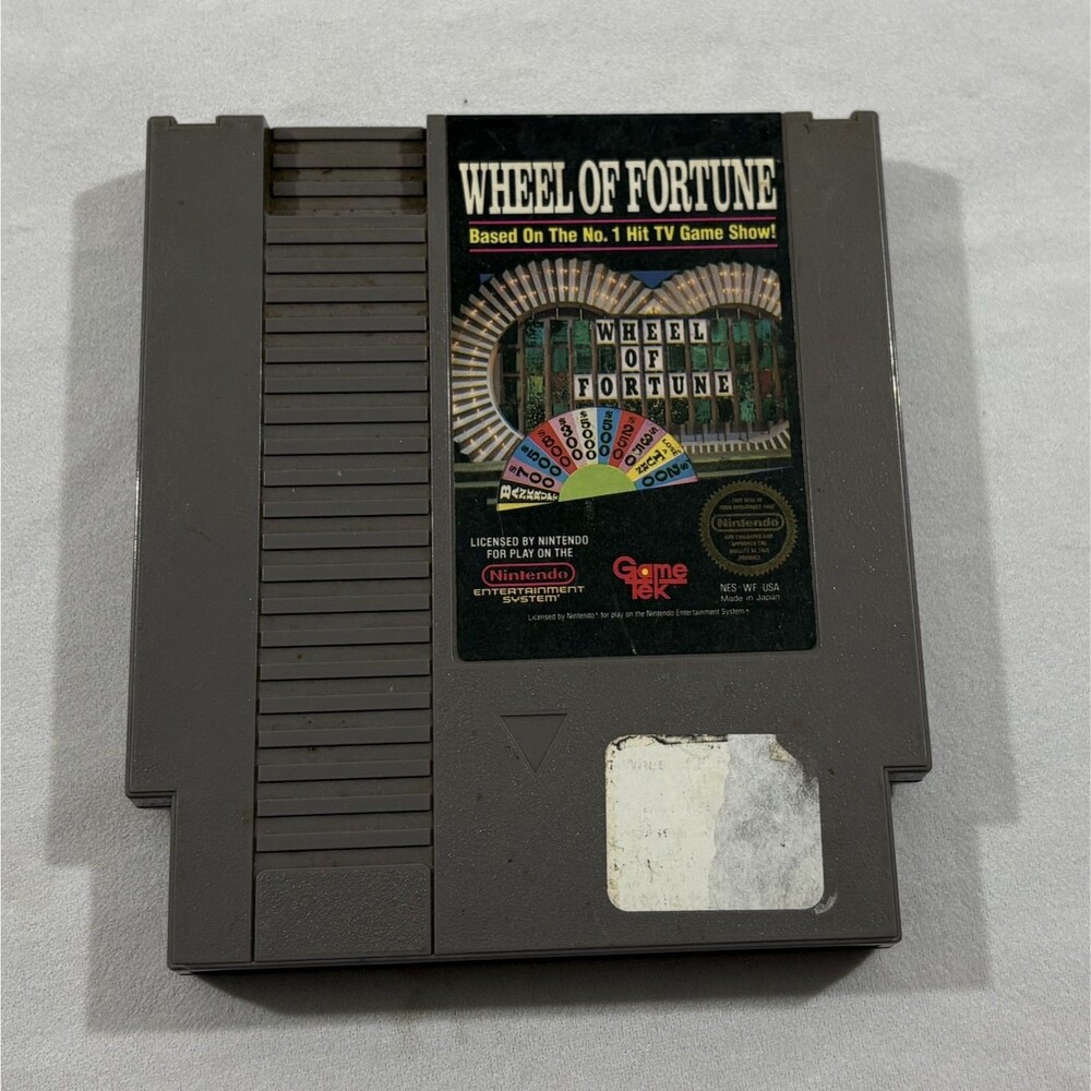 Wheel of Fortune (Nintendo NES) Tested & Works- Cartridge Only